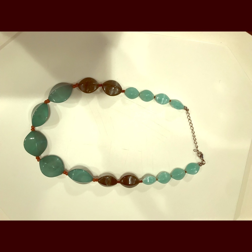 Green stone necklace